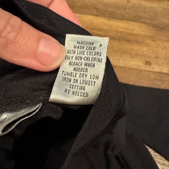 Chico's Stretchy Black Turtleneck Long Sleeve Top 1 US 8 Capsule Minimalist READ - Picture 5 of 8